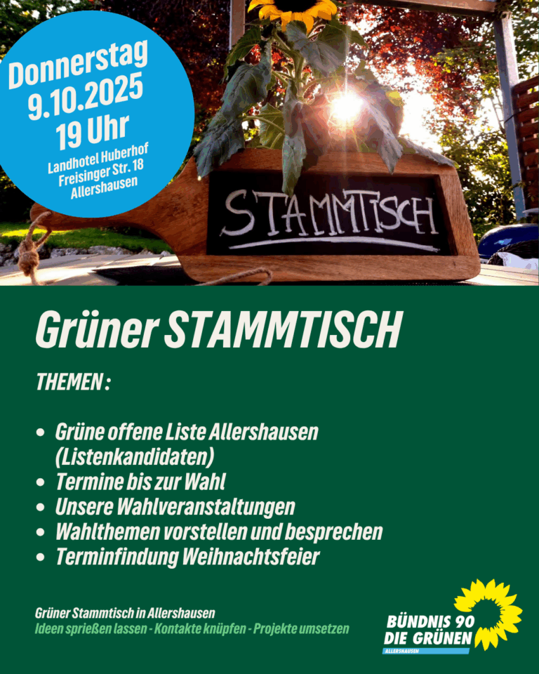 Offener Stammtisch Grüne Allershausen