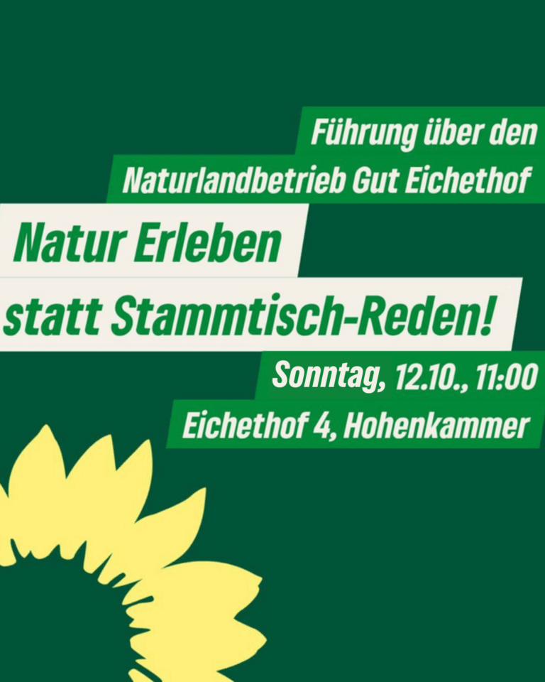 Raus ins GRÜNE…