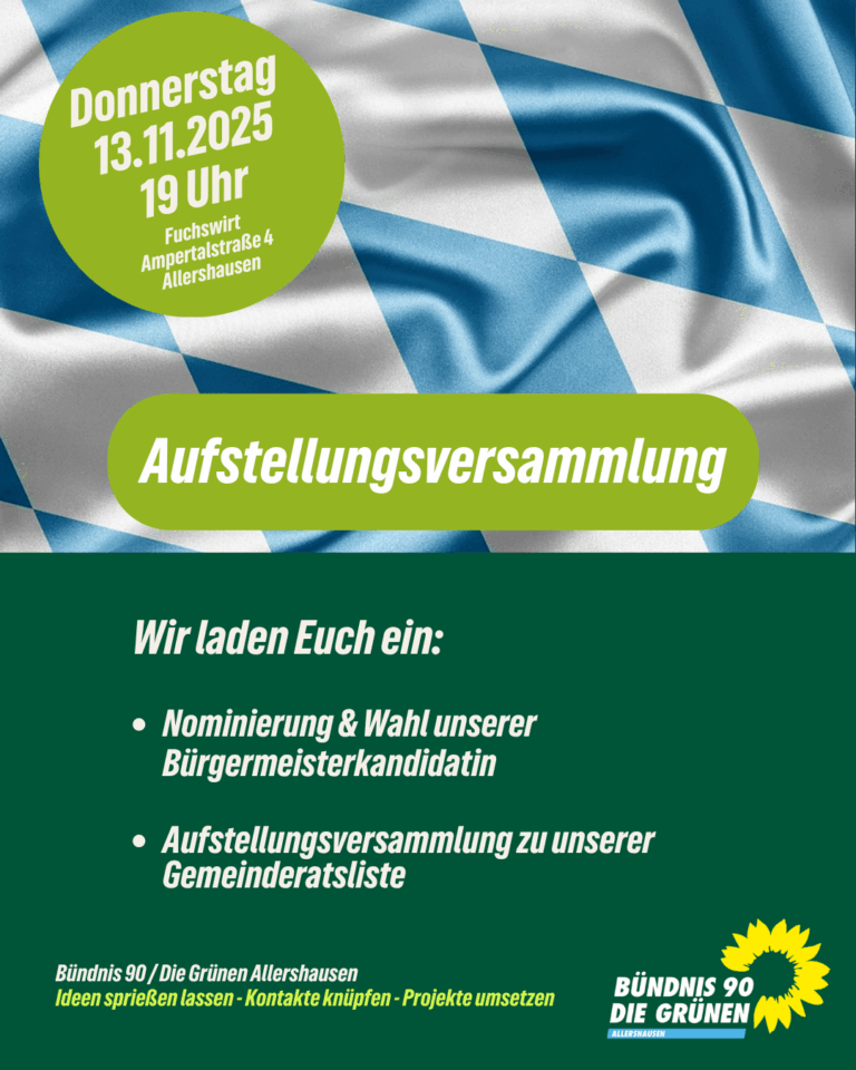 Einladung zur Aufstellungsversammlung