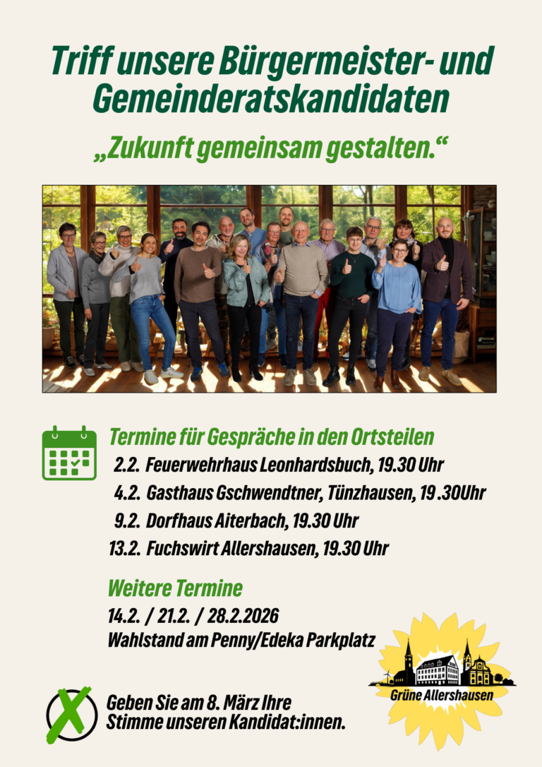 Triff unsere Bürgermeister- und Gemeinderatskandidaten