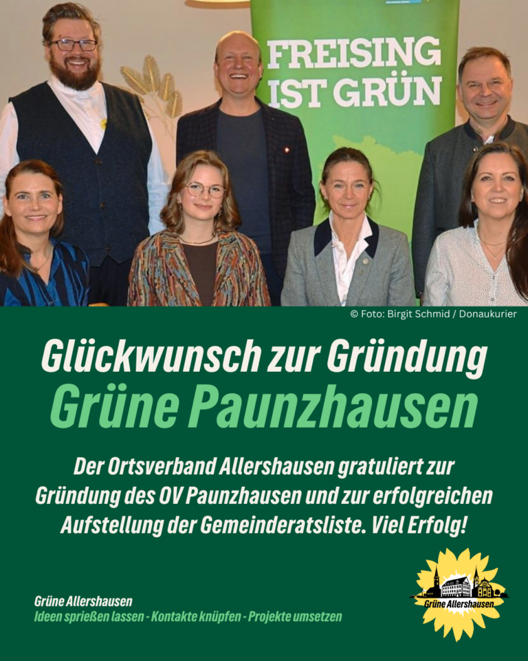 Paunzhausener Grüne stellen Liste auf