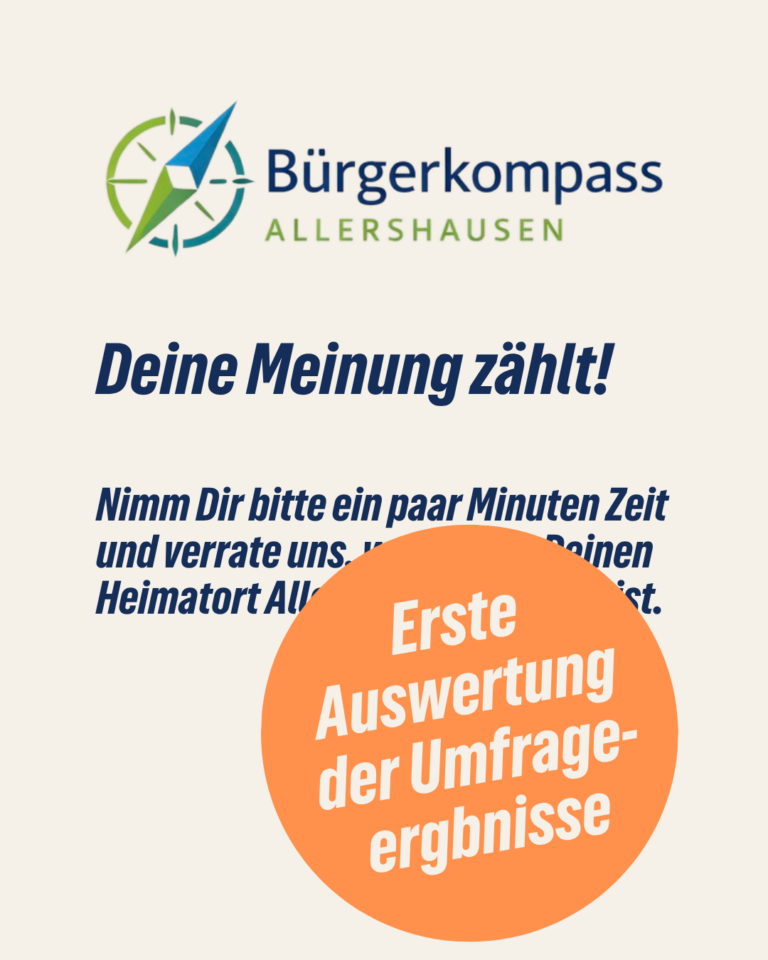 Erste Auswertung aus dem Bürgerkompass